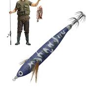 Señuelo para Calmar - Anzuelo fosforescente de 12 cm, con perlas de sonido para señuelo de pesca - para camarón Seiche Bar Trucha Silure Pesca de curricán Lago corriente estanque agua