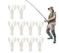 Señuelo para crívora, 10 señuelos de para Bar - Cebo Flexible Realista con Olor Natural para río Lago y Agua Dulce