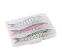 Señuelo para Perca - Cebos de Pesca para Exteriores - Señuelos de Pesca Realistas con Articulaciones Resistente a Mordidas para Pesca al Curricán en Superficie, Lagos, Aguas Profundas, Estanques y