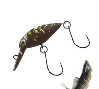 Señuelo para pesca del bar - Señuelo de natación rígido con anzuelos - Crankbait Minnow, Señuelos flotantes Swimbait para lucio, sapo sol, salmón y maskinongé