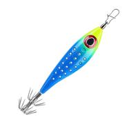 Señuelo para , señuelos artificiales con varios anzuelos, agua salada, anzuelos calamares fosforescentes - para seiche, encornet, pulpo, , río, lago, corriente, estanque, pescadores