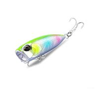 Señuelo Popper de 4 cm, 3,2 g, con ojos 3D y sonajero para perca de trucha y lubina, 9 opciones de color, aparejos de agua dulce y salada (G)