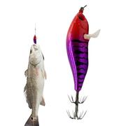 Señuelo | Señuelos artificiales Glow Pulpo sepia con anzuelos | Señuelos de Pesca,para Hombres Deportes al Aire Libre Agua Salada Agua Dulce