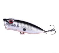 Señuelo Topwater con comportamiento flotante y acción realista para atraer peces en agua salada y agua dulce (PO030-1)