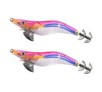 Señuelos artificiales, 2 piezas de cebos artificiales flexibles flotantes brillantes | Cebo de pesca con anzuelo para lago estanque Río Agua Mar Orilla al aire libre bajo el agua Fuera Pesca