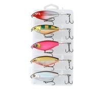 Señuelos Artificiales - Cebos portátiles para Agua Dulce, 5 Piezas señuelos Artificiales para Estanque, Lago mar, Equipo de fácilmente transportable