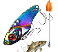 Señuelos artificiales de pesca, con anzuelo de metal y equipo realista, cebo VIB sumergido para peces de agua salada, para exterior, agua salada, lago, río, , playa, orilla, bajo, salmón