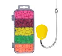 Señuelos artificiales para maíz - Juego de señuelos blandos de 200 piezas, 5 colores vibrantes, diseño flotante realista, estructura ligera y compacta | Señuelo de agua, recreación al aire libre