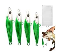 Señuelos artificiales para perca, 4 unidades, señuelos de metal realistas, realistas, para lubina, trucha, bagre, agua salada, agua helada, lago, río, arrastre exterior