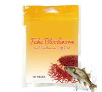 Señuelos Blandos | Aparejo Artificial Lombriz Pequeña | Señuelo Pesca Gusano De Sangre para Trucha | para Trucha Salmón Bagre Lago Río Playa Kayak Orilla