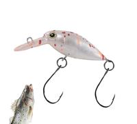 Señuelos Crank para del Bass Negro | Señuelos duros con anzuelos para deportiva | Señuelo artificial flotante Swimbait, Crankbait Minnow para Silure Marigane Trucha Dorada Amarillo