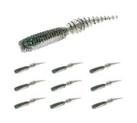 Señuelos De - 10 Piezas de Cebos Blandos | Cebos Artificiales Nadadores - para Lubina, Trucha, Bagre, Agua Dulce, Agua Salada, Hielo, Orilla, Camping, Noche, Estanque, Kayak, Lanzado Y