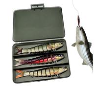 Señuelos de agua salada, señuelos de pesca de agua dulce, conjunto de trajes de baño de agua dulce para la trucha, Rings de pesca para hombres, pescadores, Padre, principiantes Río al aire libre del