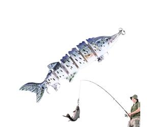 Señuelos de Bajos, Señuelos de de Bass | Cebo de natación 3D reticente Multi-articulativo,Acecho de pescado flotante para expediciones, Offshore,