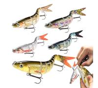 Señuelos De con Múltiples Articulaciones para La - 5 Piezas de Señuelos de Artificial - Carnadas Artificiales para la de,para en Agua Dulce y Salada para Dores