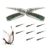 Señuelos de de Agua Dulce, 10 Unidades de cebos Blandos para, Cebo de natación para de Trucha, bagre, Perca, Agua Dulce, Orilla, Nocturna, excursión de