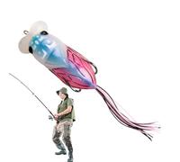 Señuelos de de la cigarra, señuelos de de Pescado Negro | 65 mm Brillante de Agua Dulce atrae a Graves agresivos con Dos Ganchos,Simulación Baites de Cola Suave para la Vida acuática de l