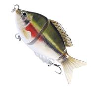 Señuelos De De Swimbait - Engranaje de Manivela Realista con Anzuelos,Señuelo de Múltiples Articulaciones,para Exterior, Embalses, Ríos, Estanques, Orillas, Agua Dulce Y Salada, Noche Y Mañana