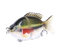 Señuelos De De Swimbait | Equipo de Crank Realista con Anzuelos,Señuelo de Múltiples Articulaciones | para Exterior, Embalses, Ríos, Estanques, Orillas, Agua Dulce Y Salada, Noche Y Mañana