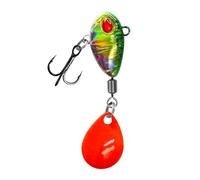 Señuelos de manivela para bajos y agua salada - Máscaras duraderas con ganchos | Mini Basking Wagrank Bait | Equipo de mosca para agua, kayak, camping, río, playa, lago,