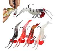 Señuelos de para | 5 Señuelos Camarones, Lanzar y Nadadores | para Bar, Trucha, Silure, Orilla, Camping, Estanque, Kayak, Al Aire Libre, Agua Dulce y Agua Salada