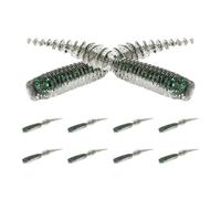 Señuelos de para Agua Dulce - 10 Piezas de Cebos Blandos | Cebos Artificiales Nadadores - para Trucha, Bagre, Crappie, Agua Salada y Dulce, Hielo, Orilla, Noche, Estanque, Kayak, Exterior