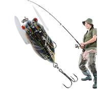 Señuelos De para Agua Dulce - Señuelos De Trucha | Cebos De De Estilo Insectivo, Acción De Crankbait, Natación De Cigale Realista, Cebos De Cigarros, Logros Realistas, El