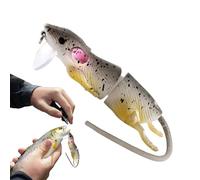 Señuelos de para Bar - Cebo Artificial articulado Realista para natación, Equipo de para Agua Dulce y Salada Viaje Familia y Amigos