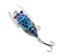 Señuelos de para lubina, Señuelos de para agua dulce | Señuelo de con cebo para lubina de superficie | Plantillas de realistas Swimbaits, señuelos de peces con cebo de cigarra para agua dulce de estan