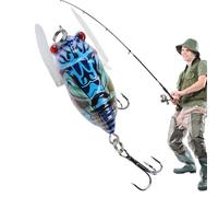 Señuelos de para lubina, Señuelos de para Agua Dulce | Señuelo de con Cebo para lubina | Plantillas de realistas Swimbaits, señuelos de Peces con Cebo de cigarra para Agua Dulce de Estanque de Lago