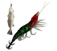 Señuelos de perca - Señuelos Realistas de Camarones,Juego de truchas - Agua salada Lago Agua Dulce Trucha Mar Deportes al aire libre