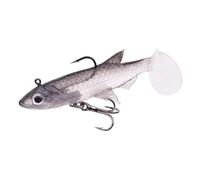 SeñUelos De Pesca 1 Cebo Blando de Goma pequeño 50 mm y 3,5 g, señuelos Pesca Artificiales con anzuelos(E)