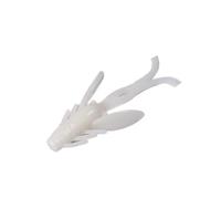 SeñUelos De Pesca 10 Piezas de señuelos Pesca Langosta Silicona con Cebo Blando, Gusanos, 45 mm, camarones, giratorios Que se Hunden, Twintails, en el mar(A)