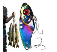 Señuelos de pesca Bass - Pequeño equipo artificial metálico | Señuelo VIB Fluyendo para peces en el mar, para pesca en agua salada río playa kayak borde trucha salmón gato