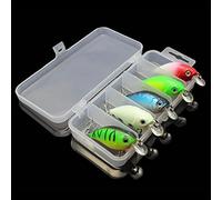 Señuelos de pesca de 5 colores OriGlam, 7,5 cm, pequeños