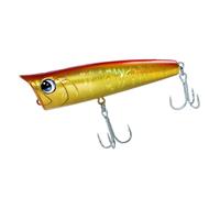 Señuelos de pesca de agua salada de superficie, señuelo flotante de pesca de surf anzuelos triples con ojos 3D para bar, trucha, dorado, gallineta