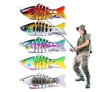 Señuelos de pesca de bajo, señuelos de agua dulce baja,Los ojos de pesca de agua salada 3D realistas paran 5 piezas | Suministros versátiles de pescador para el lucio de la Trucha