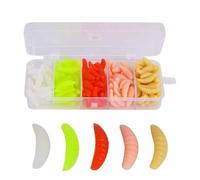 Señuelos de Pesca de Gusanos Señuelos de Pesca Blandos Gusano Cebos de Larva realistas Biomiméticos Larva de Gusano Suave Señuelos de Pesca de Gusano de harina para Pesca de Agua