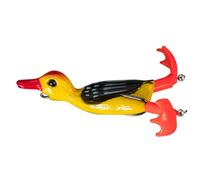 Señuelos de pesca de pato de agua superior, señuelo de pato | Señuelo de pato de hélice flexible Swimbait,Cebo artificial flotante de pato realista para hombres, pies salpicados y salpicados