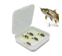 Señuelos De Pesca En Superficie para Bass, 5 Piezas Tackle Realista Flotante, 6,50x6,50x2,01cm Señuelos para Pesca Realistas, para Trucha, Salmón, Agua Salada, Troleo, Kayak, Río, Lago y