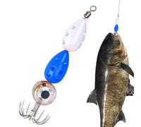Señuelos de pesca LED | Señuelo de cola con anzuelo,Señuelo luminoso LED sub| para pez gato trucha dorada halibut bar pesca en alta mar fuera de la costa y mar y aguas saladas