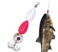 Señuelos de pesca luminosos, señuelo de cola con anzuelo | Montaje fletán | para pez gato trucha dorada halibut bar pesca en alta mar fuera de la costa y en mar completo y aguas saladas