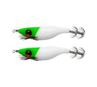 Señuelos de pesca multicolor para amantes del agua dulce y salada, cebos de calamar