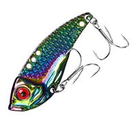 Señuelos de pesca para bajo | Con anzuelo Swimbait de metal, VIB cebo artificial hundido en el agua, para exterior, agua salada, lago, río, , playa, orilla, bajo salmón