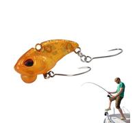 Señuelos de Pesca para lubina,Señuelos de Pesca para lubina realistas, de pequeños y sólidos de Agua Dulce | Cebos de natación vívidos de Agua Dulce Que se Hunden con un Solo Anzuelo, CE