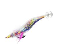 SeñUelos De Pesca Señuelo de Pesca con Anzuelo Luminoso Calamar 15/19 g, Cebo Artificial Pulpo, Sepia, camarón Madera Ojo 3D for Agua Dulce y Salada(Colour1 1Pcs,15g)