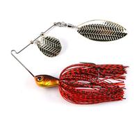 SeñUelos De Pesca Señuelos de Alambre con Forma Cuchara y Gancho Stinger 18 g/21 g for Pesca lubina(Red,1PC-21g)