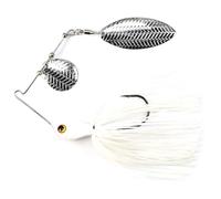SeñUelos De Pesca Señuelos de Alambre con Forma Cuchara y Gancho Stinger 18 g/21 g for Pesca lubina(White,1PC-21g)
