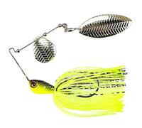 SeñUelos De Pesca Señuelos de Alambre con Forma Cuchara y Gancho Stinger 18 g/21 g for Pesca lubina(Black Yellow,1PC-12.1g)
