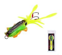 Señuelos de pesca suave aparejada trampa de calamar 15cm 55 6g UV luminoso Jig con aleta de pescado para lubina atún mero caballa (A1069)